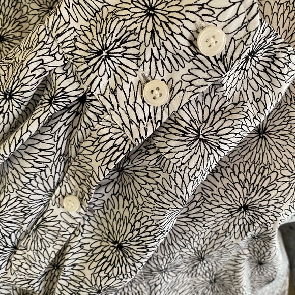 J. Crew Haberdashery Black & White Button Down XL - Picture 4 of 5